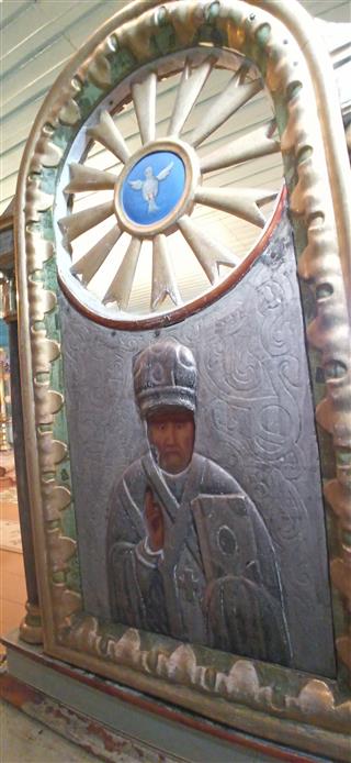 Фератрон з абразамі «Святы Мікалай Цудатворца» і «Маці Боская з немаўлём»