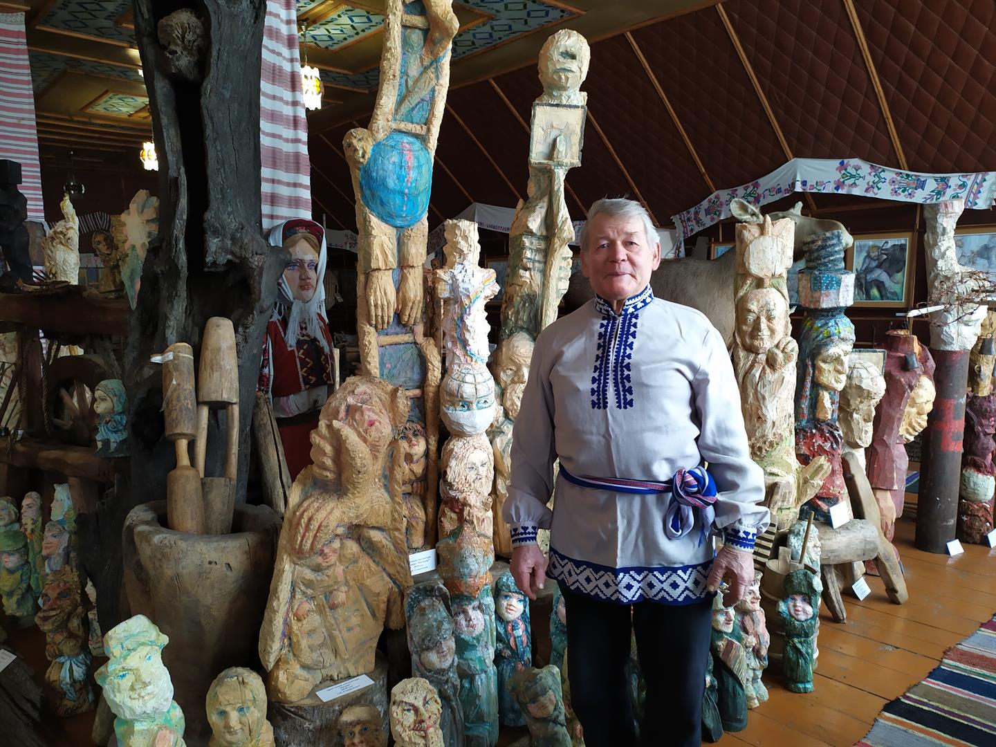 Іван Супрунчык са сваімі работамі